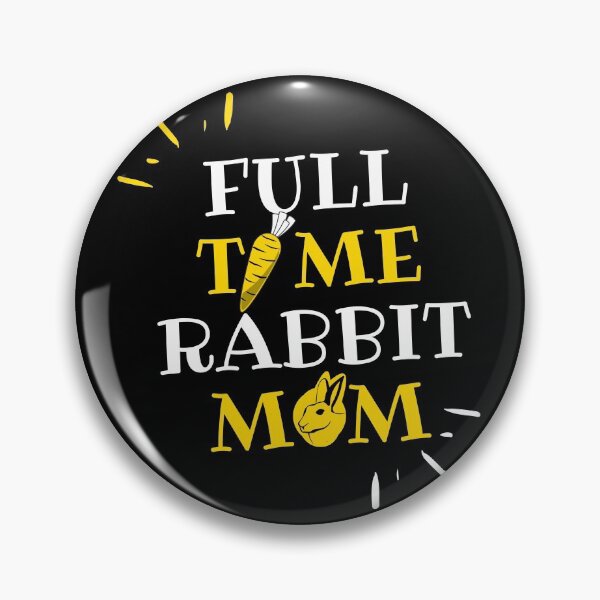 Item preview, Full Time Rabbit Mom - Bright Yellow Design designed and sold by Marina-RK.