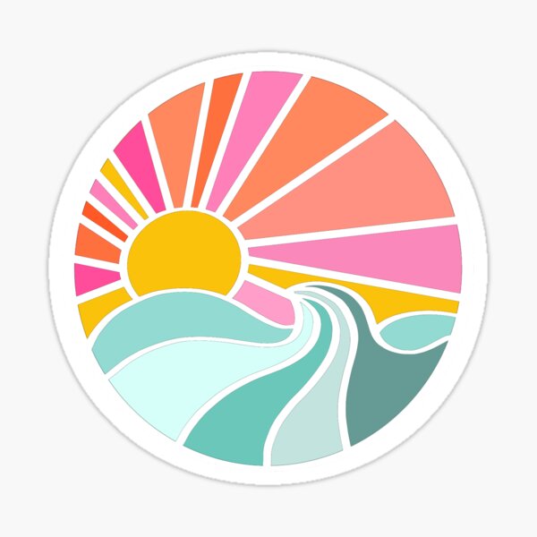 Ocean sun Sticker