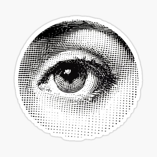 Lina Cavalieri Auge Pop Art Fornasetti Mädchen Sticker