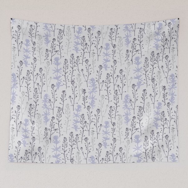 Item preview, Dim day. Winter. Wild herbs seamless pattern on light gray. Stay wild. Wild life designed and sold by Yulia Chepurova.