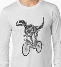 Camiseta de manga larga Skeleton Fossil Love Bike
