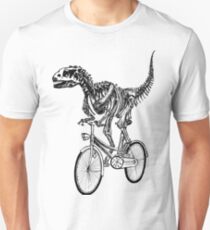 Skeleton Fossil Love Bike Unisex T-Shirt