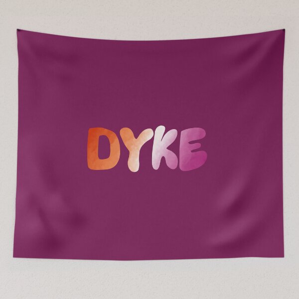 Item preview, funky dyke lesbian pride flag  designed and sold by katlynpalmatier.