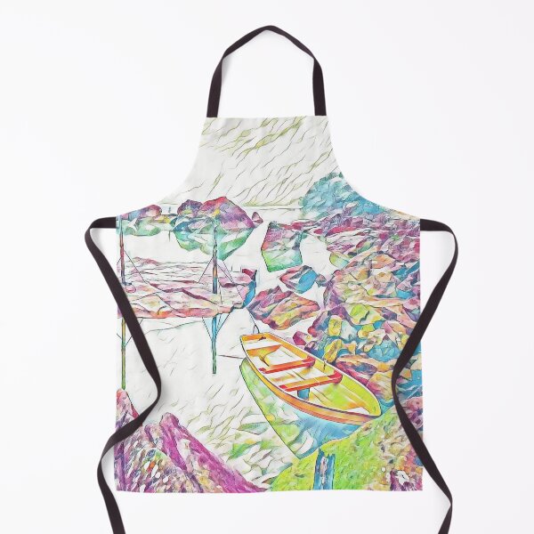 Item preview, Mountain Fishing Scene - Scenic Angler Landscape designed and sold by Galathi Designs.