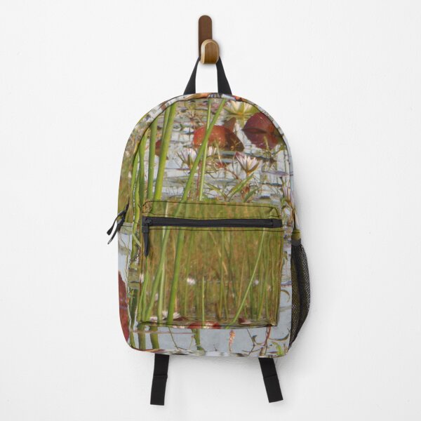 Item preview, Waterlillies Among Tall Reeds and Water Reflections of the Sky. designed and sold by KarenZuk.