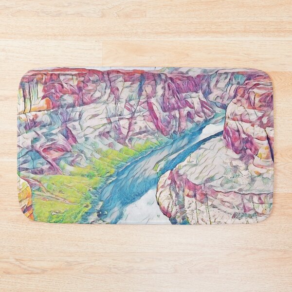 Item preview, Horseshoe River Bend Mountain Landscape designed and sold by Galathi Designs.