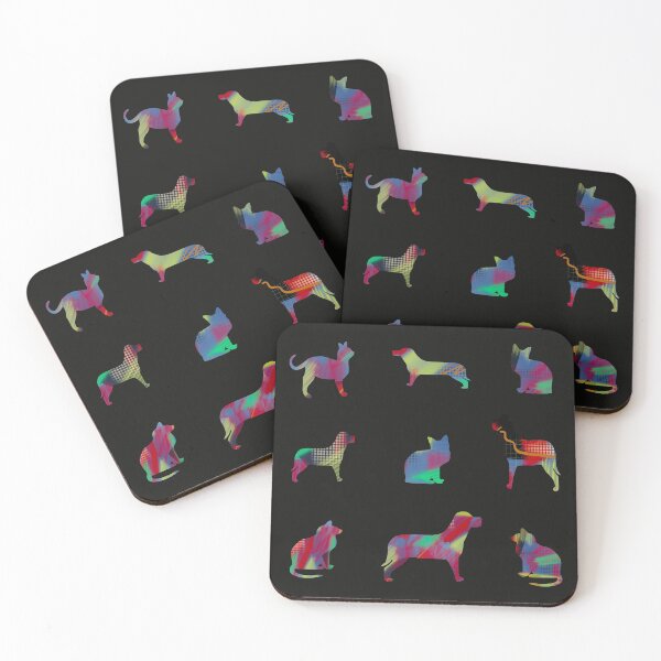 Item preview, Bright and Cheerful Pattern Cats n Dogs Sticker Pack designed and sold by AMSonArt.