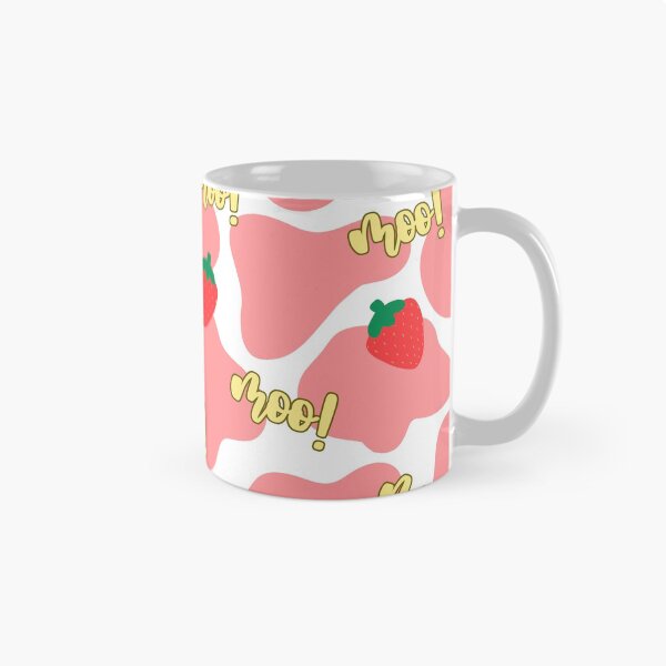 Item preview, strawberry cow pattern designed and sold by riley-blue.