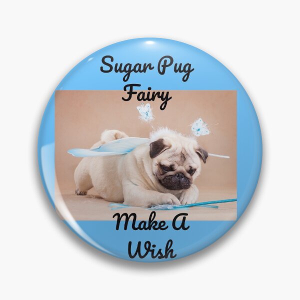 Item preview, The Fairy Pug Will Grant Your Wish! designed and sold by Mamalia.