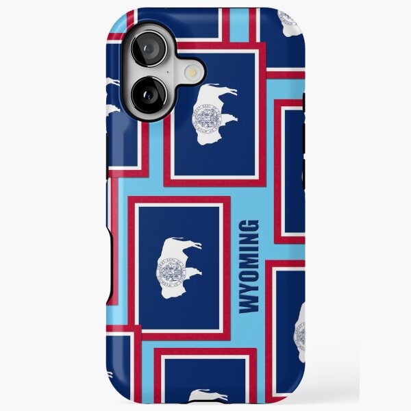 Wyoming Flag Phone Case (4) iPhone Tough Case