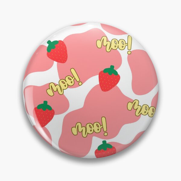 Item preview, strawberry cow pattern designed and sold by riley-blue.