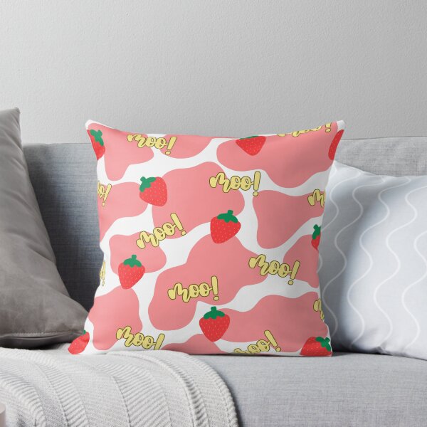 Item preview, strawberry cow pattern designed and sold by riley-blue.