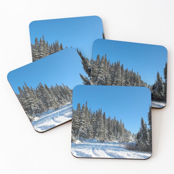 Item preview, Snowy mountain road designed and sold by ThermoViking.