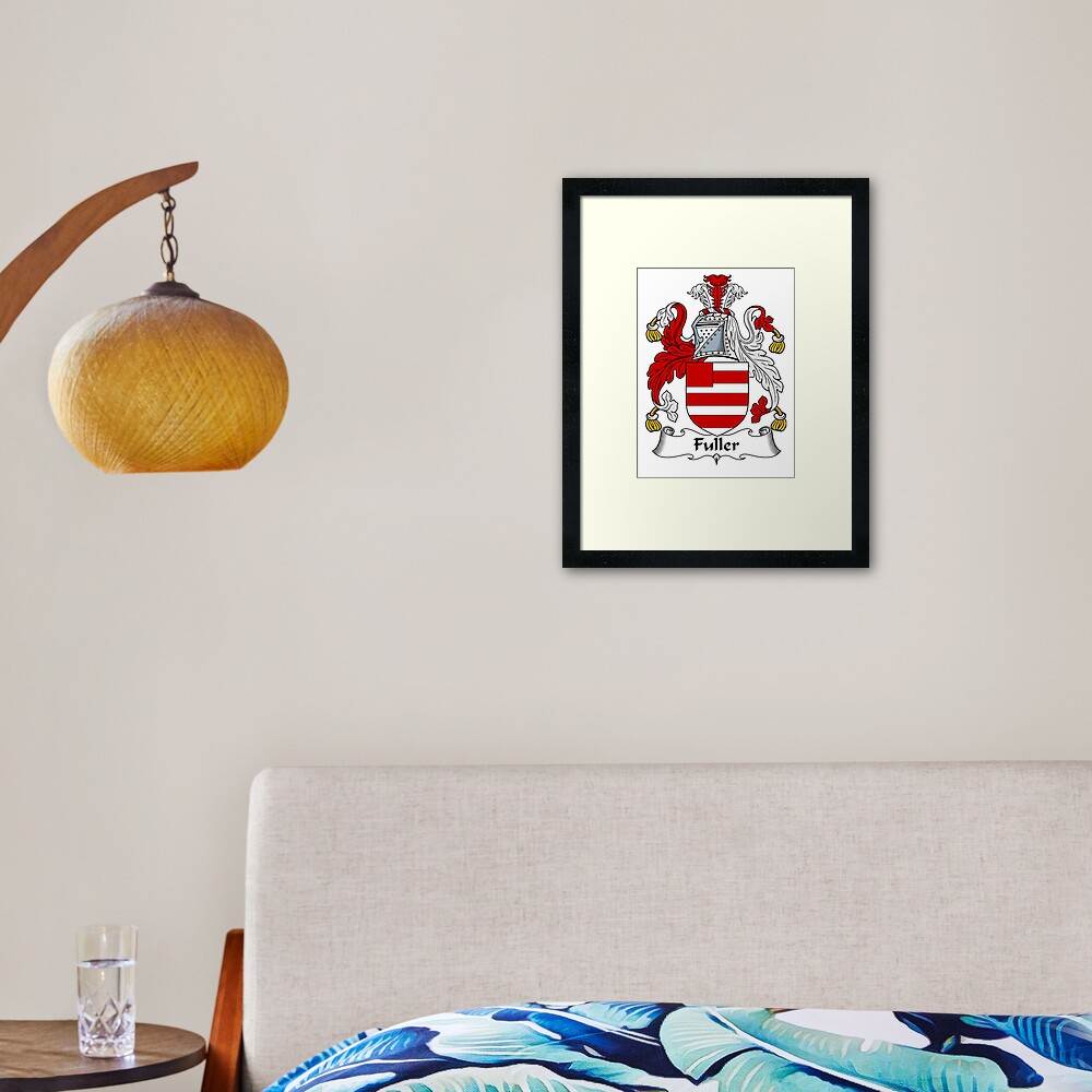 "Fuller Coat Of Arms / Fuller Family Crest" Framed Art Print For Sale ...