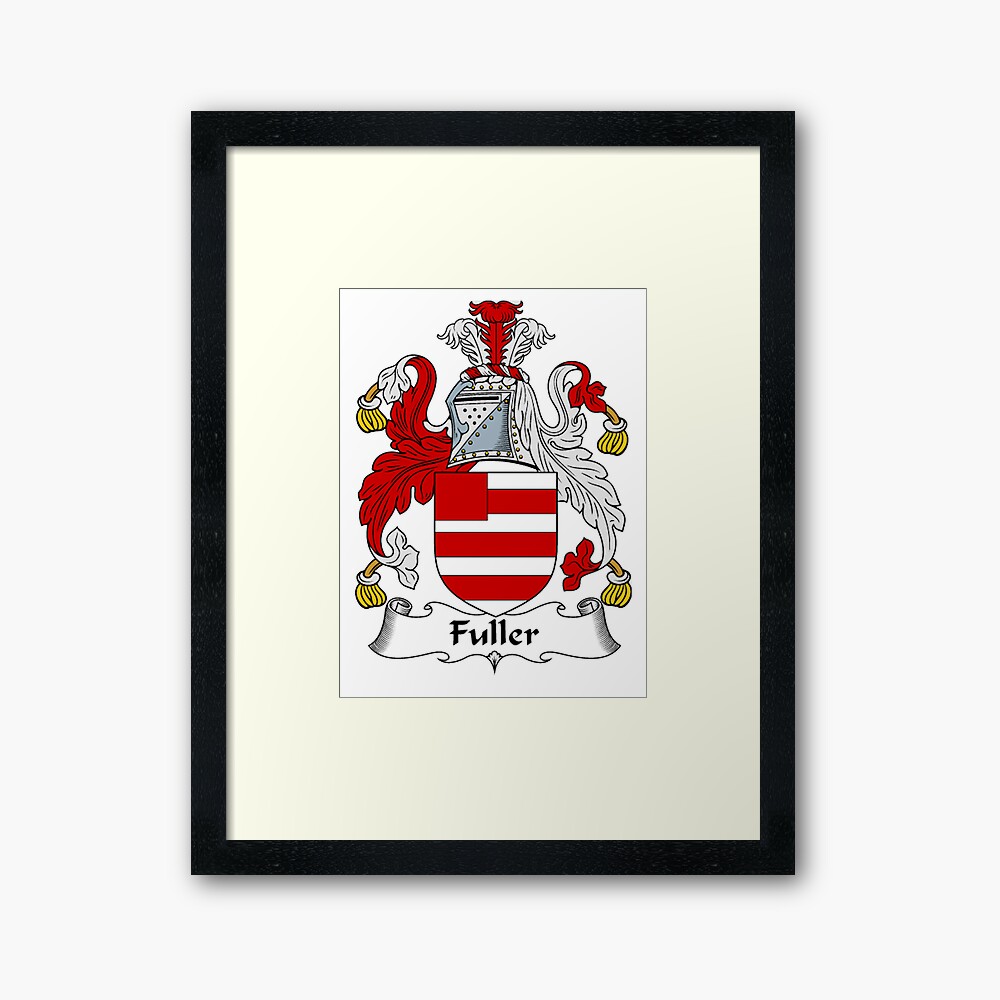 “Fuller Coat of Arms / Fuller Family Crest” Framed Art Print by