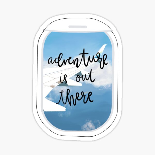 Item preview, Adventure is Out There Plane Window designed and sold by designsbybrynne.