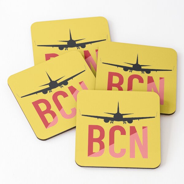 Item preview, BCN-Barcelona, Spain Airport Code for Travel Lovers designed and sold by DesigningLife.