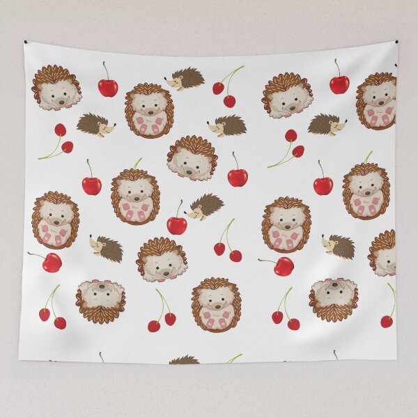 Item preview, Hedgehogs and Cherries Delight! designed and sold by Mamalia.
