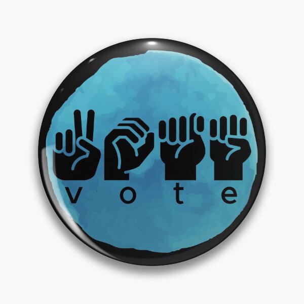 Item preview, Blue Wave VOTE in American Sign Language (ASL)  designed and sold by LilWildflowers.