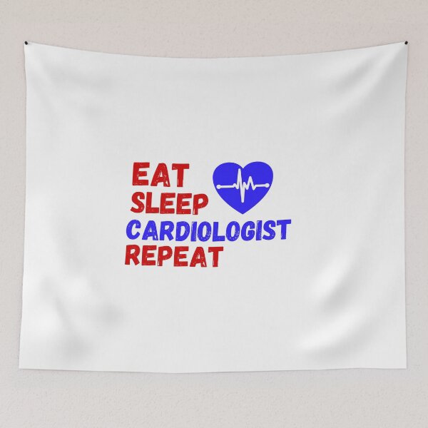 Item preview, Eat sleep cardiologist repeat designed and sold by EmotionArt.