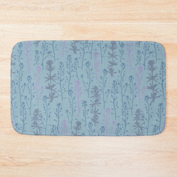 Item preview, Blue twilight. Winter. Wild herbs seamless pattern on blue gray. Stay wild. Wild life designed and sold by Yulia Chepurova.