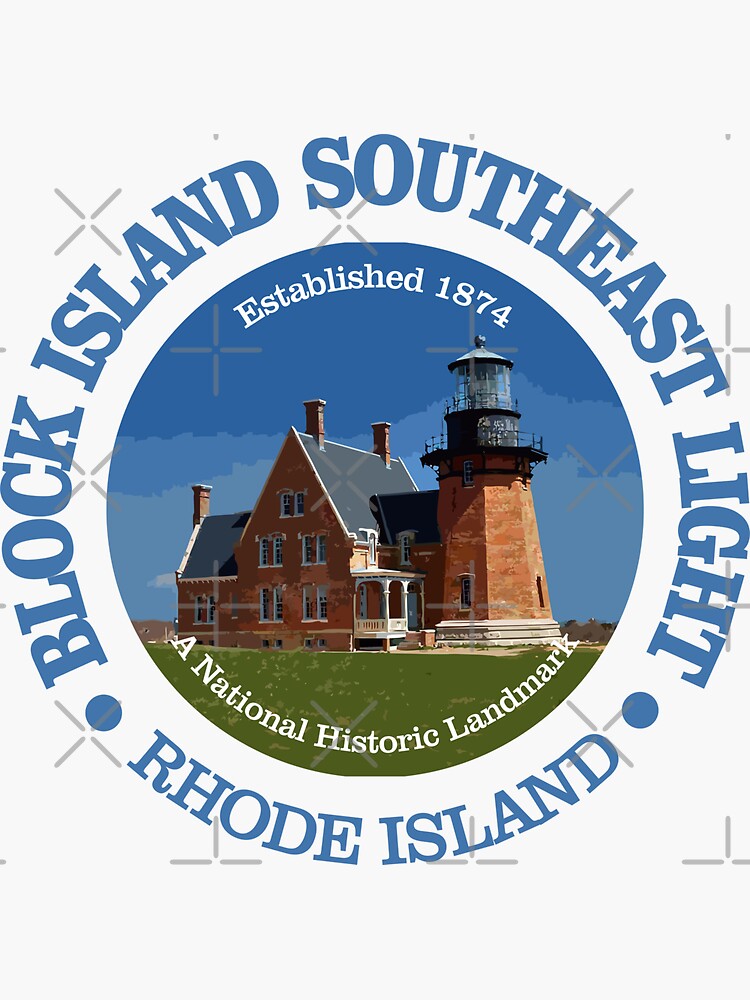 "Block Island SE Light" Sticker for Sale by Redbubble