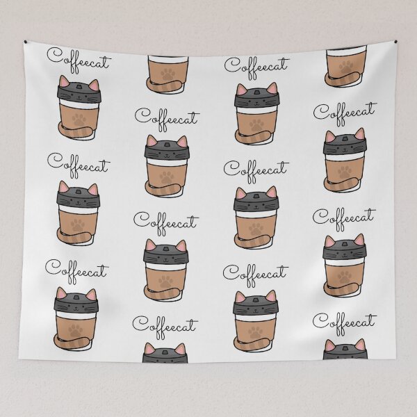 Item preview, Cute Coffeecat for Cat/Coffee Lovers designed and sold by SAVWIS.