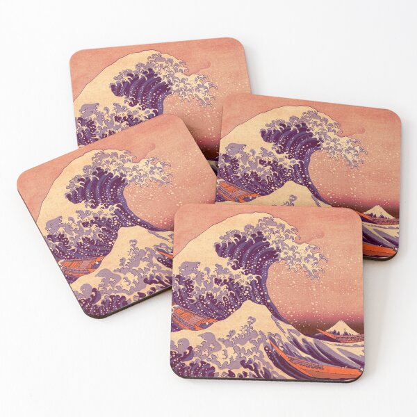 Item preview, The Great Wave - Soft Pink - Retro designed and sold by Christopher Skinner.