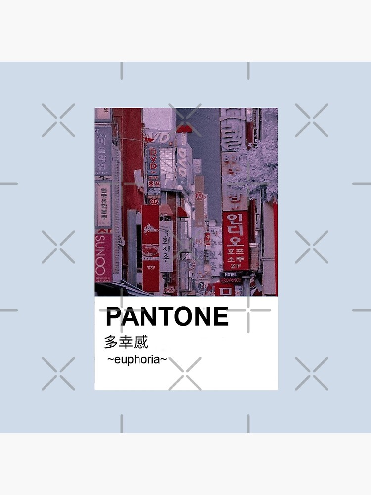 Pantone Aesthetic Anime Japanese Vintage Canvas Print By Mdevnanda Redbubble 