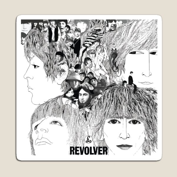 Beatles The Revolver Fridge Magnet