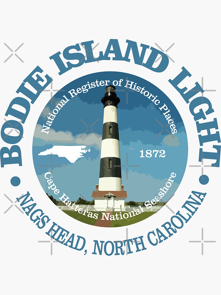 Thumbnail 3 of 3, Sticker, Bodie Island Light designed and sold by curranmorgan.