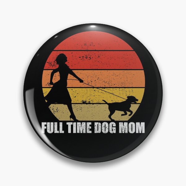 Item preview, Full Time Dog Mom Retro Sunset designed and sold by RandomStuffShop.