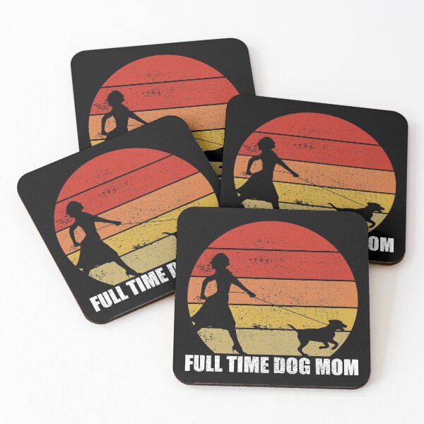 Item preview, Full Time Dog Mom Retro Sunset designed and sold by RandomStuffShop.