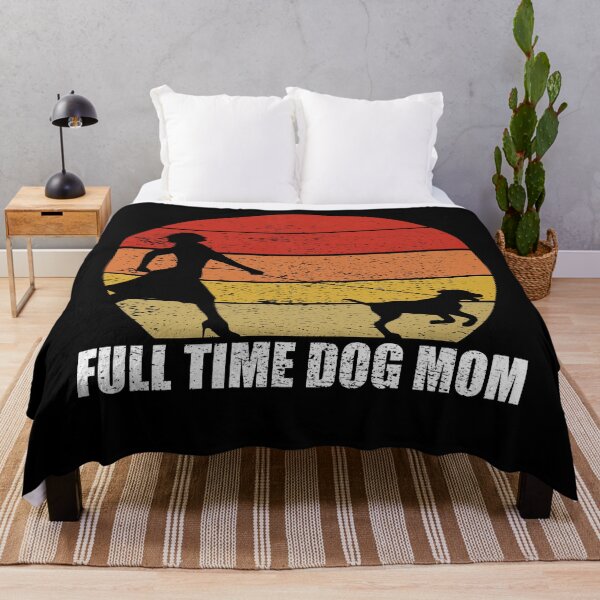 Item preview, Full Time Dog Mom Retro Sunset designed and sold by RandomStuffShop.