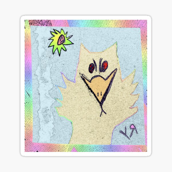 "Ruffle Me Feathers" by RFY (HF) Sticker