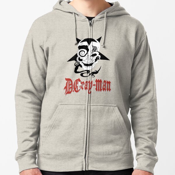 D Gray Man logo Zipped Hoodie