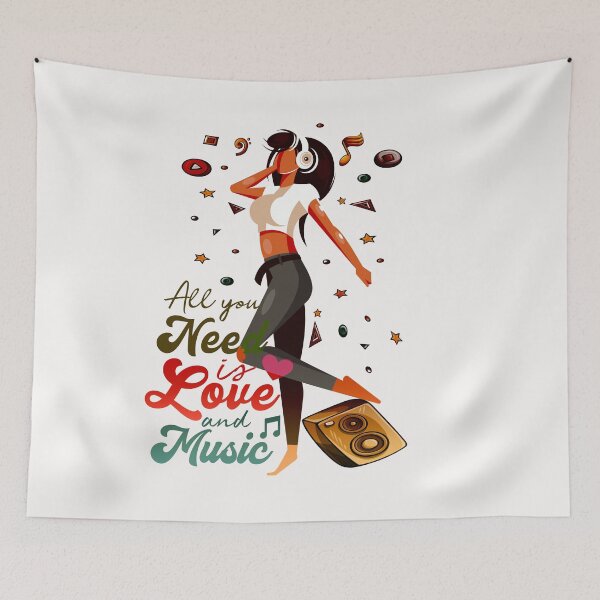 Item preview, All You Need IS Love And Music designed and sold by adamtepl.