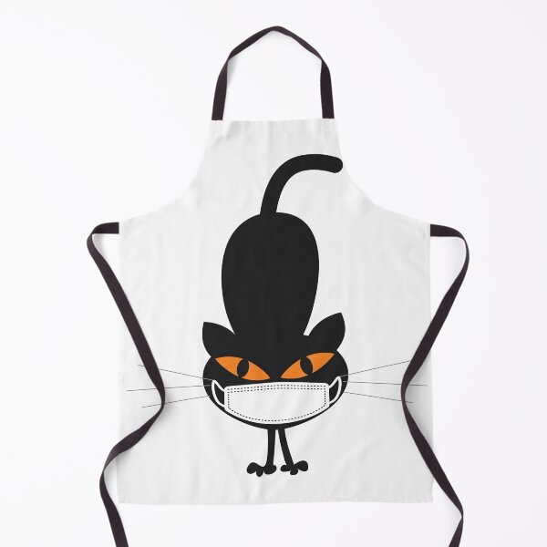 Item preview, Scary Black Cat with face mask Happy Coronaween 2020 designed and sold by TamGustam.
