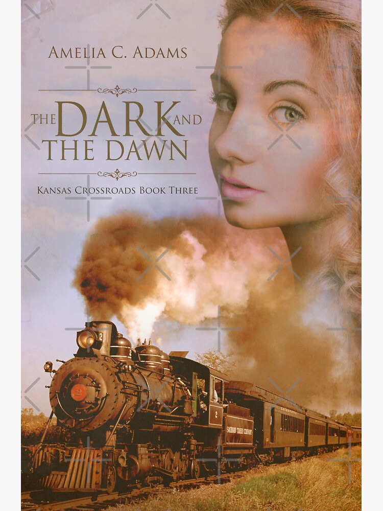Thumbnail 4 of 4, Sticker, The Dark and the Dawn by Amelia C. Adams designed and sold by dogbone42.
