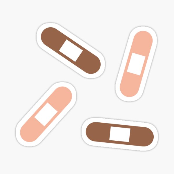 "Bandaids pack " Sticker for Sale by LiviaBarbre Redbubble