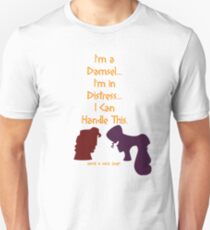 Camiseta unisex Damisela en apuros