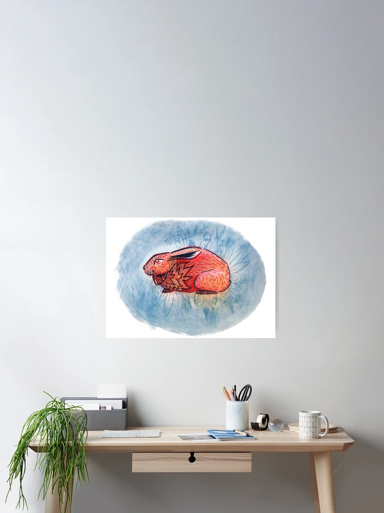 Thumbnail 2 of 3, Poster, Red Rabbit designed and sold by -SoJa-.