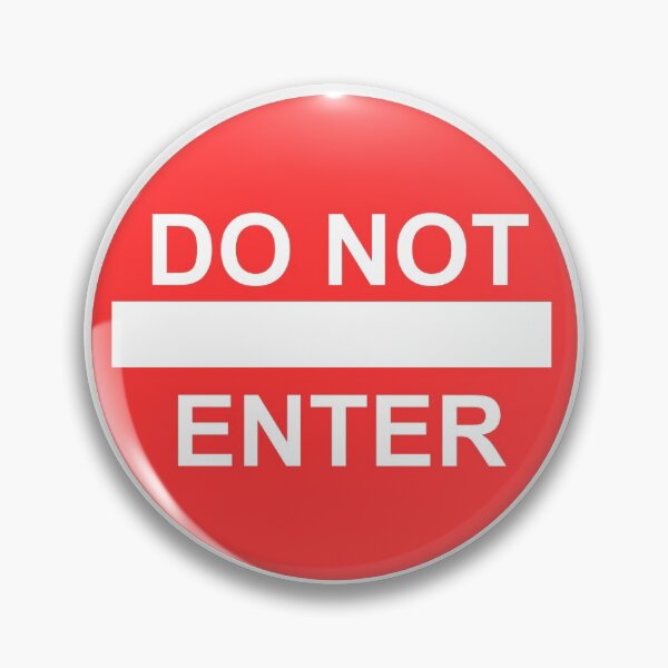 Item preview, Fun sign design DO NOT ENTER designed and sold by SumoShark.
