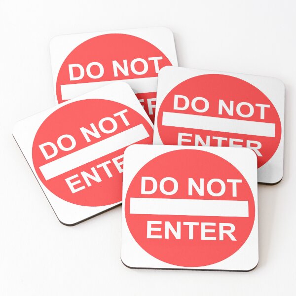 Item preview, Fun sign design DO NOT ENTER designed and sold by SumoShark.