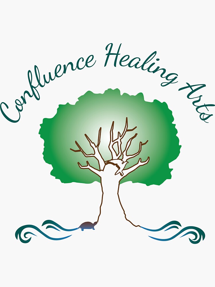 Thumbnail 3 of 3, Sticker, Confluence Healing Arts- LOGO designed and sold by kortneemcd.