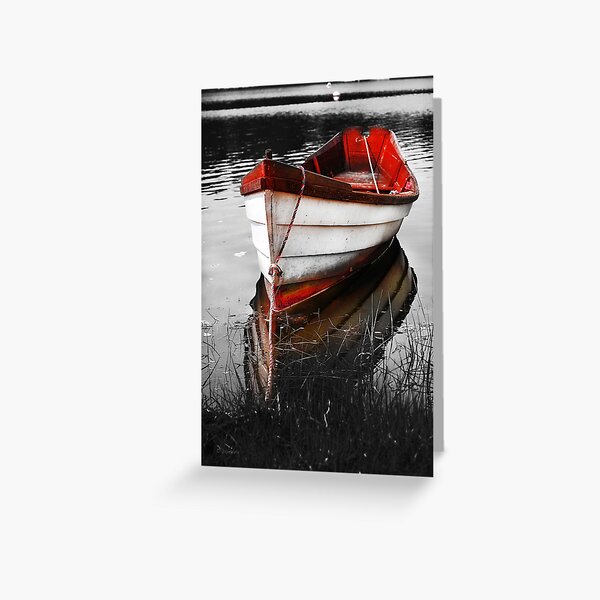 Red Boat Greeting Card