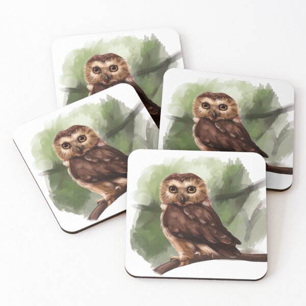 Item preview, Owl on branch designed and sold by VijunArt.