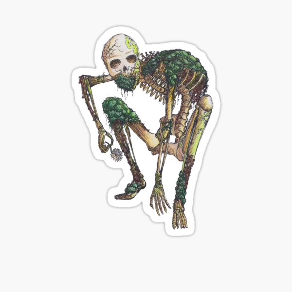 Earth Skeleton Sticker
