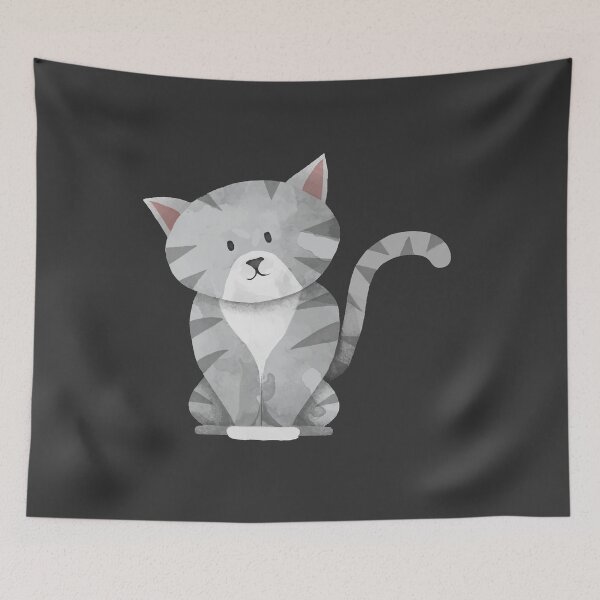 Item preview, Cute cat - cat - meow   designed and sold by Nouni-abdo.