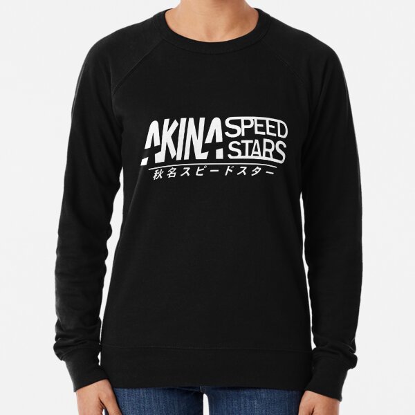 Akina Speed Stars INITIAL D 「IMPRIMÉ BLANC」 Sweatshirt léger